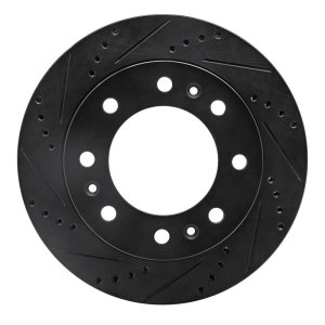 Cadillac DTS Brake Rotor (1) - Front Left - R1 Concepts - Drilled & Slotted - Black - `06-`11 Cadillac DTS Brake Rotor (1) - Front Left - R1 Concepts - Drilled & Slotted - Black - `06-`11